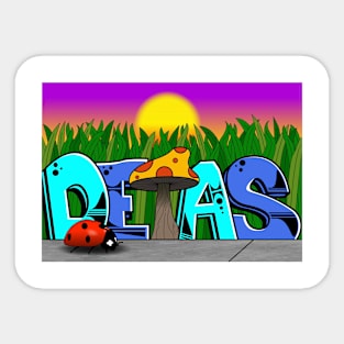 Deias goes macro Sticker